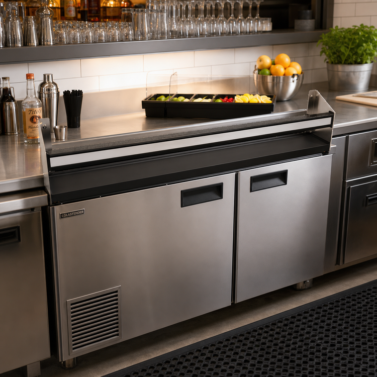 Product image #2 for Glastender SSR-37 Single 37-Inch Open Step-and-Rail Stainless Steel Speed Rail