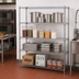 Thumbnail image #2 for EAGLEbrite Red-i-Pak 4-Tier Stationary Wire Shelving Unit, 60