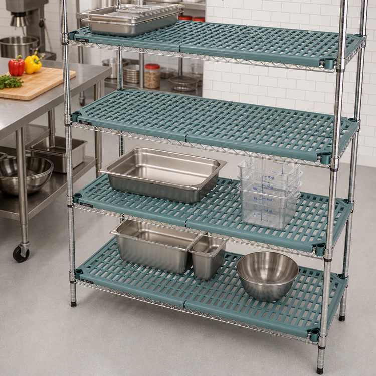 Product image #2 for Quantum Polymer Shelf Mat for 54 x 21 Inch Wire Shelves