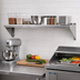 Thumbnail image #2 for Advance Tabco Special Value Series Wall-Mounted Stainless Steel Shelf, 48 x 15 Inches, 18 Gauge, Satin Finish