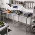 Thumbnail image #2 for Sapphire Manufacturing 84-Inch x 24-Inch Stainless Steel Work Table with 5-Inch Backsplash
