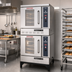 Thumbnail image #2 for Blodgett Premium Series DFG-50 DBL Half-Size Double-Deck Dual Flow Gas Convection Oven