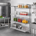 Thumbnail image #3 for Cambro Camshelving Premium 4-Tier Solid Add-On Polymer Shelving Unit, 24 x 54 x 72 Inches