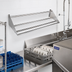 Thumbnail image #2 for Serv-Ware 22-Inch Wall-Mounted Tubular Slant Rack for Dish Tables