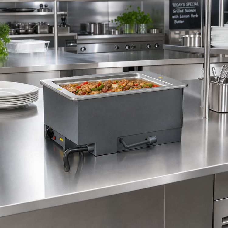 Product image #2 for Vollrath Drop-In Electric Hot Food Well Unit, Single Full-Size Well, Wet Operation, Auto-Fill, 208V