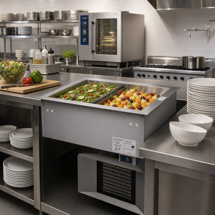 Product image #2 for Alto-Shaam EcoSmart 2-Pan Remote Refrigerated Drop-In Cold Food Well