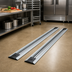 Thumbnail image #2 for Quantum Single Unit Floor Track Assembly Kit with (2) 8-Foot V-Groove Aluminum Tracks