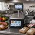 Thumbnail image #2 for Hobart Weigh/Wrap HTS-7LS Digital Price Computing Service Scale with 10.1-Inch Touchscreen and 7-Inch Customer Display
