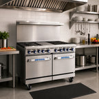 Thumbnail image #2 for Imperial (Middleby) Pro Series IR-G48-C-XB 48-Inch Gas Range with Griddle, Convection Oven & Open Cabinet Base