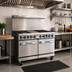 Thumbnail image #2 for Imperial Pro Series 48-Inch Gas Restaurant Range with Griddle, Convection Oven, and Open Cabinet Base