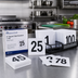 Thumbnail image #2 for Admiral Craft 4-Inch Square Table Numbers Set, 1-100, White Plastic