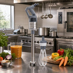 Thumbnail image #2 for Robot Coupe MP450COMBI Commercial Handheld Immersion Blender, 18-Inch Shaft, Variable Speed, 100-Liter Capacity, 10-Inch Whisk Attachment