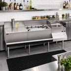 Thumbnail image #3 for Krowne Royal Series KR24-W72A-10 72-Inch Freestanding Underbar Ice Bin/Cocktail Station with Blender Sink and 10-Circuit Cold Plate