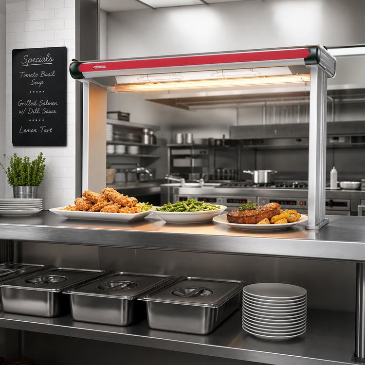 Product image #2 for Hatco Glo-Ray GR2AL-24 Lighted Infrared Strip Heater, 27-1/2 Inch Wide, Aluminum, 470 Watt