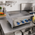 Thumbnail image #2 for Comstock-Castle Castle Series 30-Inch Countertop Gas Griddle with 1-Inch Polished Steel Plate