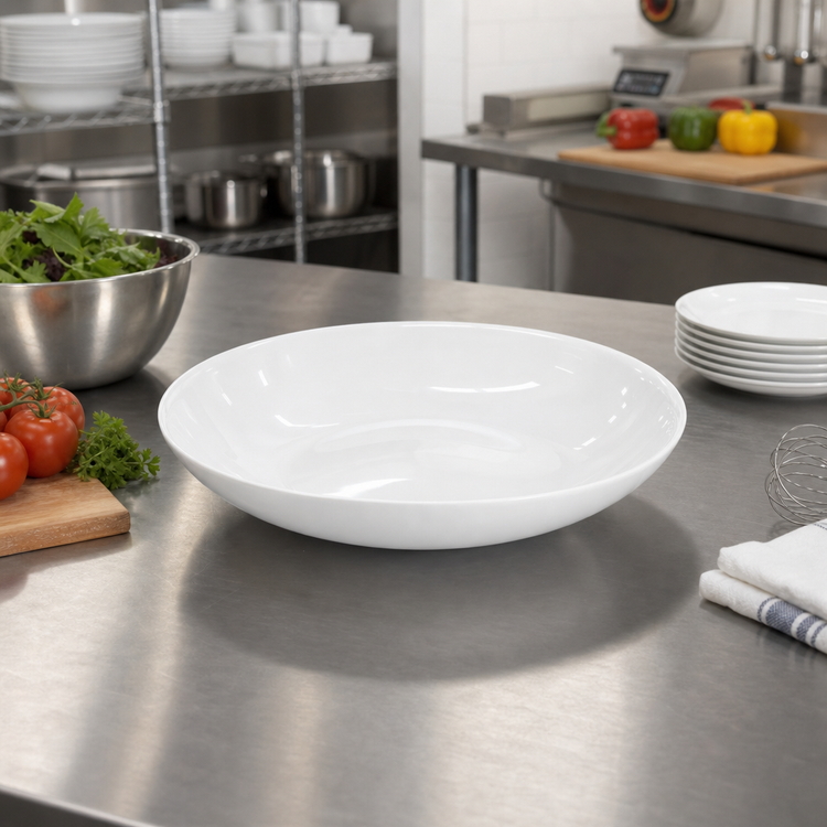 Product image #2 for American Metalcraft Crave Collection Cloud Melamine Serving Bowl, 95 oz., 13-1/2 Inch Round