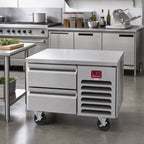 Thumbnail image #2 for Southbend (Middleby) Platinum 30072SB 72-Inch Low-Height Self-Contained Stainless Steel Freezer Base with 4 Self-Closing Drawers