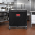 Thumbnail image #2 for Rubbermaid Commercial Products Executive Collapsible Basket X-Cart Laundry Cart Replacement Bag, 8 Bushel, Vinyl, Black
