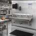 Thumbnail image #2 for John Boos Wall-Mount Multi-Station Hand Wash Sink, 60 Inch Wide, 3 Single Faucet Holes