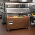 Thumbnail image #2 for Vollrath 2-Series Affordable Portable 4-Well Mobile Hot Food Station with Buffet Breath Guard and Lights, Cherry Woodgrain, 120V