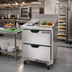 Thumbnail image #2 for Beverage-Air 27-Inch One-Section Worktop Refrigerator with 2 Drawers, 6.13 Cu. Ft.