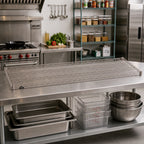 Thumbnail image #2 for Metro Super Erecta 2472NK4 Wire Shelf, 72"W x 24"D, Gray Epoxy-Coated Carbon Steel, 600 lb Capacity