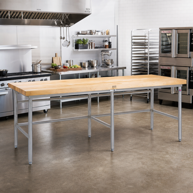 Product image #2 for John Boos Stainless Steel Baker's Table Frame for 96 x 60 Inch Top