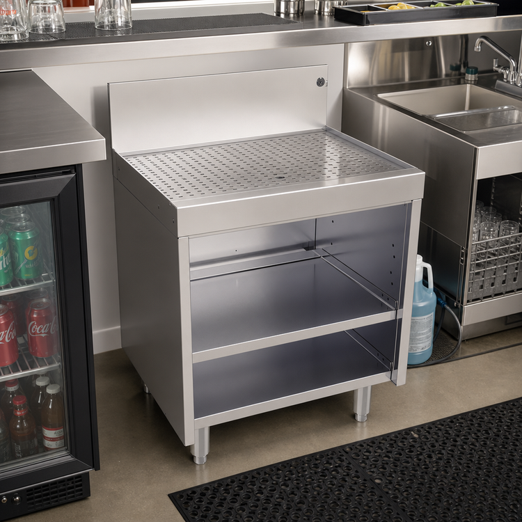 Product image #2 for Glastender Underbar Drainboard Cabinet Base, Open Front, 24 Inch W x 19 Inch D