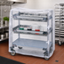 Thumbnail image #2 for MetroMax i Clear Vinyl Cart Cover with Velcro Fastener for Queen Mary and Banquet Carts