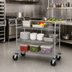Thumbnail image #2 for Metro Super Erecta SP Heavy Duty 3-Shelf Bus Cart, 36 x 21 x 39, Brite Zinc Finish