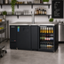 Thumbnail image #2 for Everest Refrigeration EBD3-BBG Back Bar and Direct Draw Keg Refrigerator Combo, 68 Inch, 24 Cu. Ft., 1 Faucet, Black