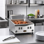Thumbnail image #2 for Eagle Group RedHots 1220FWE-240 Countertop Food Warmer, 1 Full-Size Pan, Wet/Dry, Infinite Controls, Stainless Steel, 240V