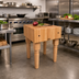 Thumbnail image #2 for John Boos Boos Block AB05 End-Grain Butcher Block Work Table, 24 x 24 x 34 Inches, 10-Inch Northern Hard Rock Maple Top