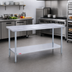 Thumbnail image #2 for Duke 48 Inch x 24 Inch Stainless Steel Work Table with Undershelf