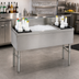 Thumbnail image #2 for Advance Tabco Prestige 54-Inch Stainless Steel Bar Ice Bin with 10-Circuit Cold Plate and Bottle Storage