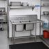 Thumbnail image #2 for Advance Tabco Regaline 2-Compartment Sink with Right-Hand 24-Inch Drainboard, 20 x 20 Inch Bowls, 14-Gauge 304 Stainless Steel