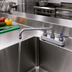 Thumbnail image #2 for T&S Brass 4-Inch Center Deck Mount Low-Lead Workboard Mixing Faucet with 10-Inch Swing Nozzle