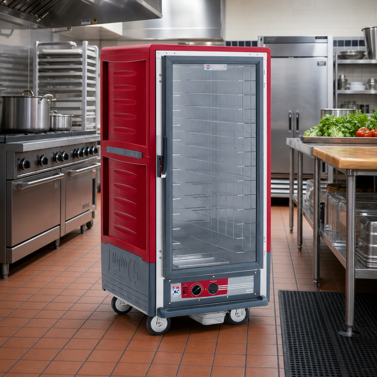 Product image #2 for Metro C5 3 Series Heated Holding Cabinet, 3/4 Height, Clear Door, Mobile