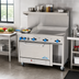 Thumbnail image #2 for Comstock-Castle 48-Inch Gas Range with 3/4-Inch Griddle, Standard Oven, Cabinet Base, and Back Riser High Shelf