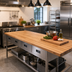 Thumbnail image #2 for John Boos Appalachian Red Oak Island Countertop, 144 x 30 x 1-1/2 Inches, Blended Edge Grain, Oil Finish