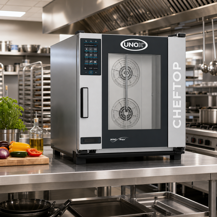 Product image #2 for UNOX ChefTop MIND.Maps Plus 6 Full-Size 18" x 26" Electric Countertop Combi Steam Oven