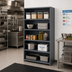Thumbnail image #2 for IRONMAN 5-Shelf Closed Steel Shelving Unit, 12 x 36 x 39 Inches