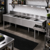 Thumbnail image #2 for Eagle 2200 Series 108-Inch Right-Hand Underbar Combination Unit with 4 Sink Bowls, Dual Drainboards, Ice Bin, and Speed Rail