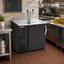 Thumbnail image #2 for Beverage-Air DD36HC-B 36-Inch Direct Draw Beer Dispenser with Solid Door, Single Tower and Dual Faucets