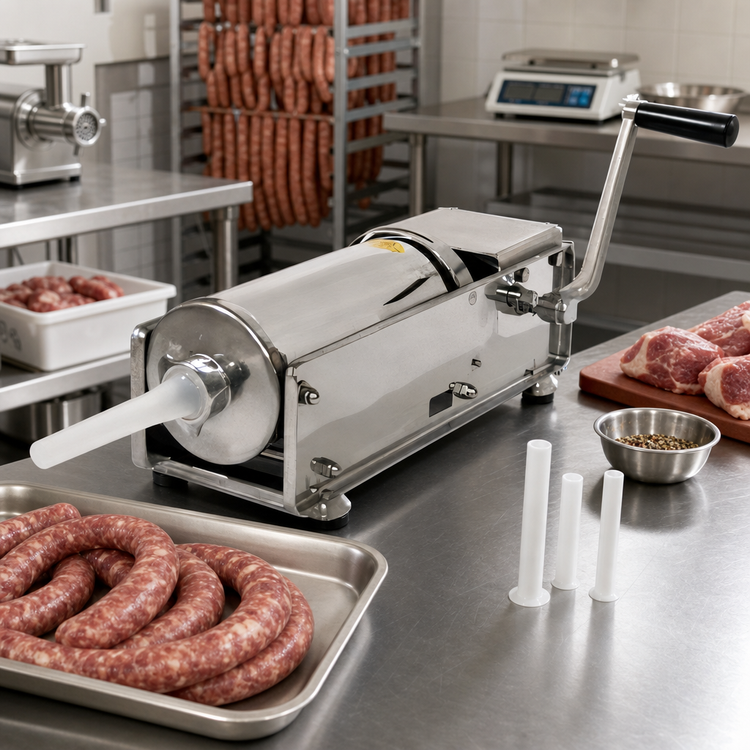 Product image #2 for Elite Series Manual Horizontal Sausage Stuffer, 15 lb Capacity, 2-Speed Gear Driven