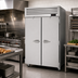 Thumbnail image #2 for Turbo Air PRO Series PRO-50H Reach-In Two-Section Heated Holding Cabinet with Solid Doors, 47.7 Cu. Ft.