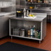 Thumbnail image #2 for Eagle Spec-Master Marine Counter Edge Open Front Underbar Work Table Cabinet Base, 48 x 24 Inches