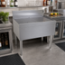 Thumbnail image #2 for Glastender 36-Inch Freestanding Stainless Steel Underbar Drainboard with Removable Perforated Insert