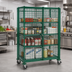 Thumbnail image #2 for Metro Super Erecta Mobile Wire Security Cage, Metroseal 3 Epoxy-Coated Green Finish