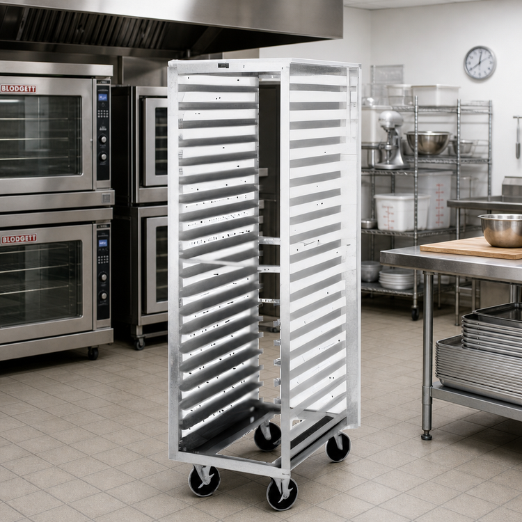 Product image #2 for Metro Mobile Pass-Thru End-Load Aluminum Tray Rack for 40 18" x 26" Pans